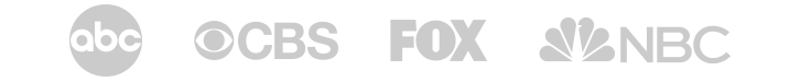 As seen on ABC, CBS, FOX, and NBC